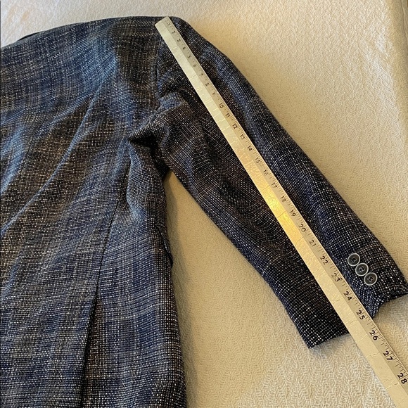 Daniel Hechter Tweed Blue Blazer Jacket Grandpacore Nautical Vintage style. - Picture 13 of 16